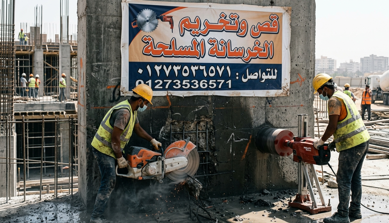 قص وتخريم الخرسانة المسلحة