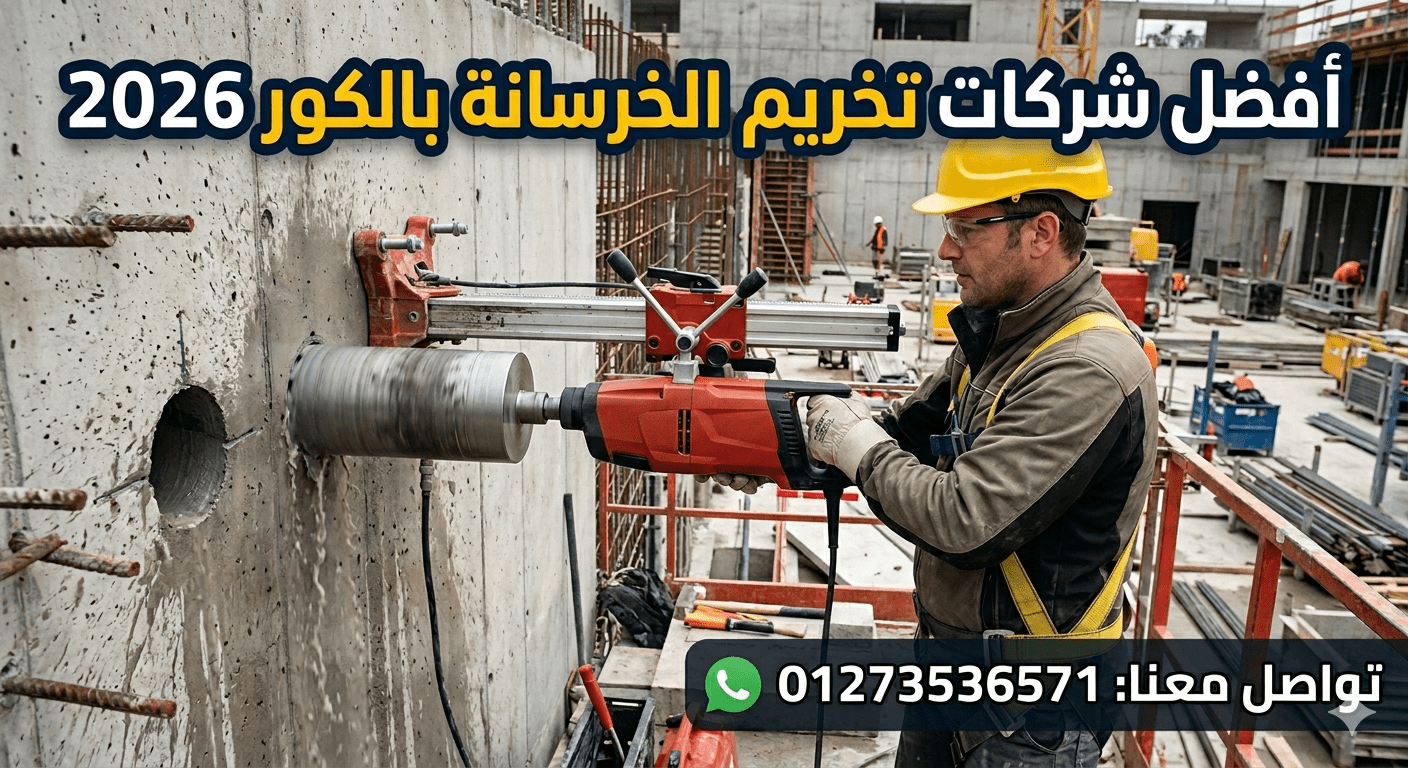 أفضل شركات تخريم الخرسانة بالكور 2026