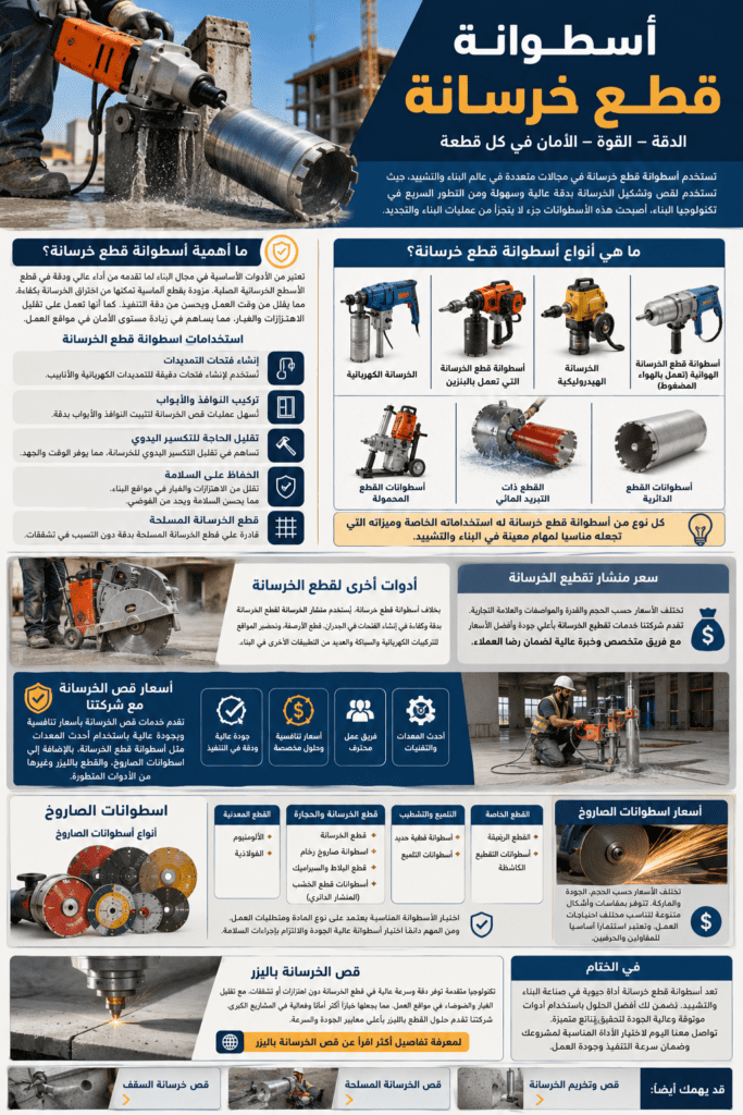 أسطوانة قطع خرسانة