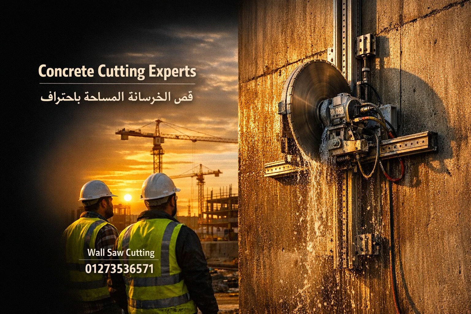 مميزات استخدام صاروخ قص الخرسانة