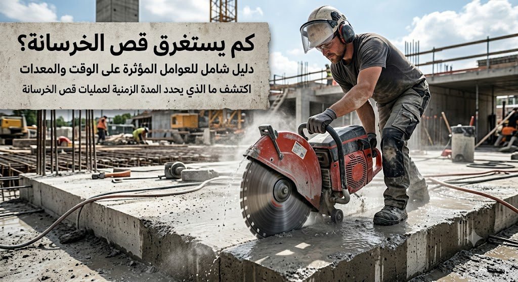 كم يستغرق قص الخرسانة؟