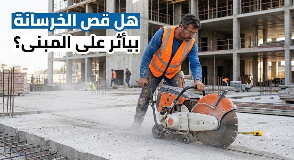 هل قص الخرسانة بيأثر على المبنى؟