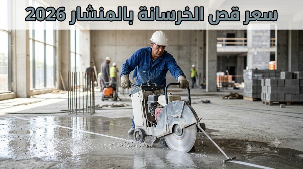 سعر قص الخرسانة بالمنشار 2026