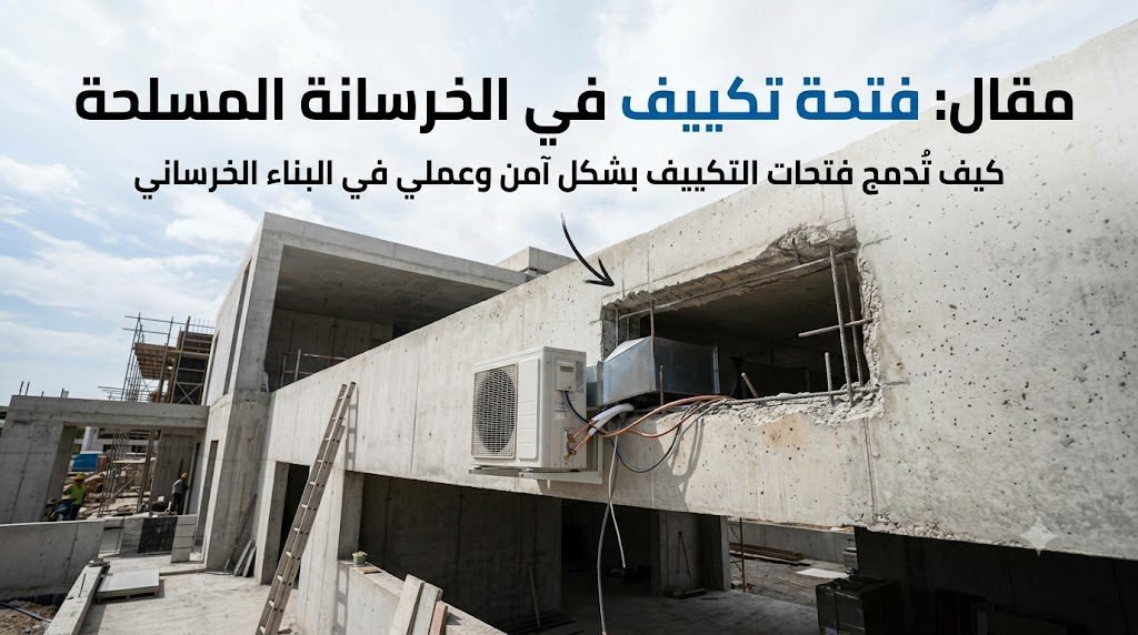 فتحة تكييف في الخرسانة المسلحة
