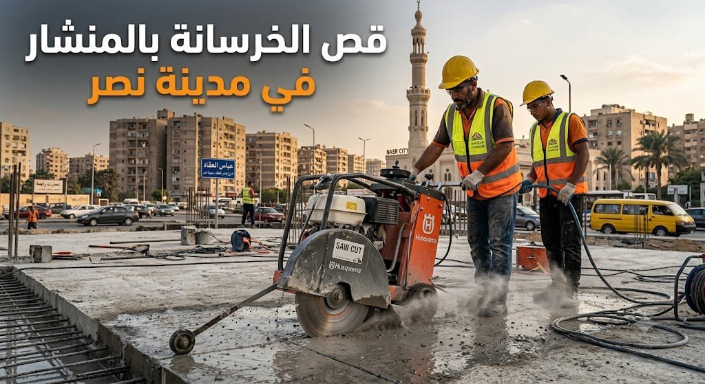 قص الخرسانة بالمنشار في مدينة نصر